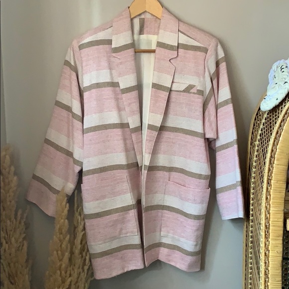 Vintage Jackets & Blazers - 🌸Vintage Minimalistic Summer Blazer Size Medium🌸